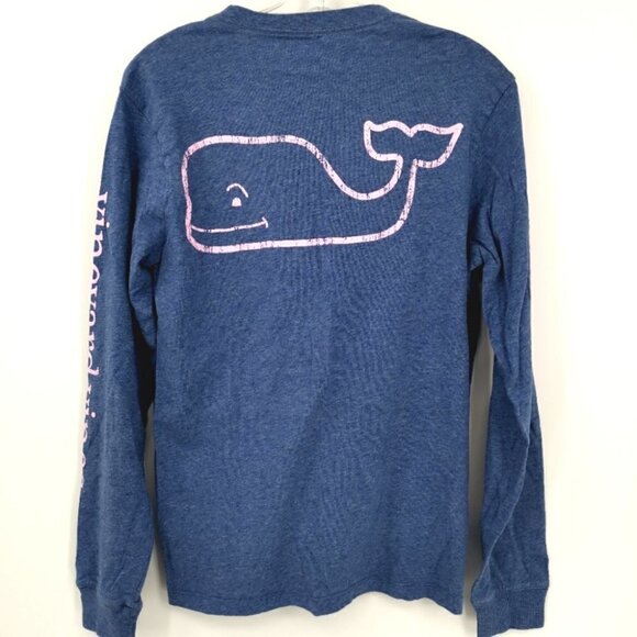 Vineyard Vines Women's XS Cotton Pink Whale Top - Picture 3 of 11